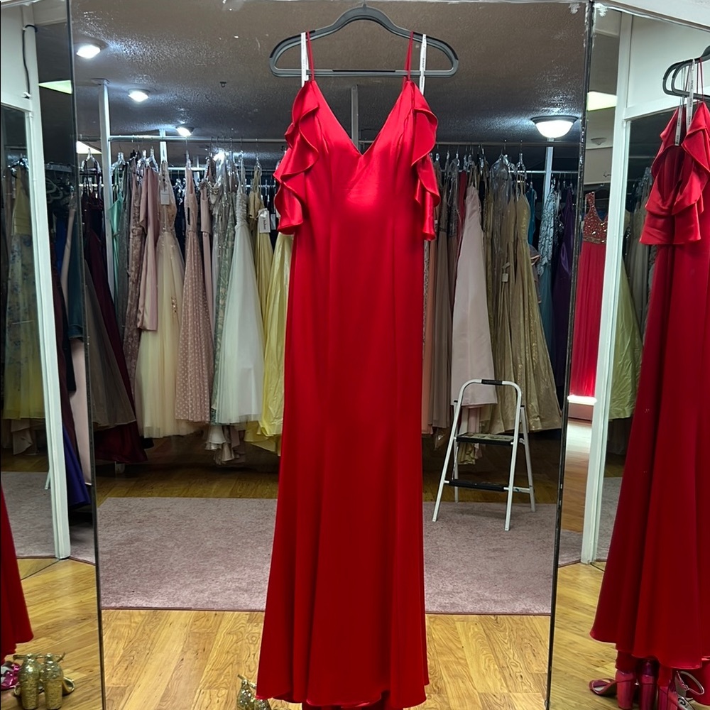 Elegant Red JOVANI Prom bridesmaid formal